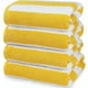 thumbnail image 1 of Set De 4 Toalla De Playa Algodon 150x75 Cm Xl Viaje Grande Rayada Az Amarillo, 1 of 9