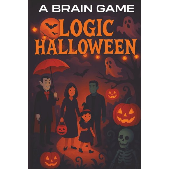 Book A Brain Game LOGIC HALLOWEEN: 113 rompecabezas espeluznantes e inteligentes