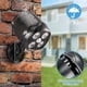 thumbnail image 1 of Aplique mural exterior de pilas con detector de movimiento, negro, 1 of 5