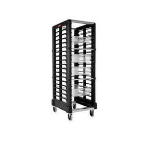 Rubbermaid - Carro Transporta Caja De Alimentos Y Bandejas Negro 3320Bk