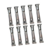 Ioensy - 10 Piezas De Soportes Para Canalones De Lluvia, Resistentes, Fáciles De Instalar, 5 Pulgadas, Colgadores Para Canalones