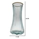 thumbnail image 3 of Florero Jarrón De Vidrio Cristal Con Borde Dorado blanco, 3 of 4