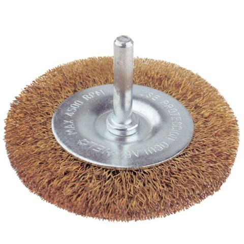 Grata Circular Latón Ondulado 2.2"" (63Mm) - Calibre 0,2Mm - Vástago 1/4'' - Hela