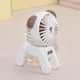 thumbnail image 1 of 1PC Deer/Dog Portable Handheld Battery Powered Fan, 500mAh USB Rechargeable Battery Operated Fan Desk Fan Mini Small Fan, 1 of 3
