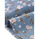 thumbnail image 5 of INSPIRE CHIC Vestido de Mujer con Nido de Abeja Floral Cuello Cuadrado Mangas Cortas Abullonadas Vestidos Midi de Primavera Verano Azul Polvoriento L, 5 of 6