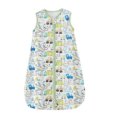 Kivara - Saquito Dormir Bebe Tog 0,5 Algodon Ultraliviano Autitos Verde S