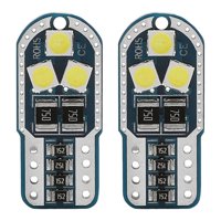 Ioensy - 2 Uds W5W T10 194 168 Dc12V Luces Led Bombilla Cúpula Luces Mapa Luz Roja