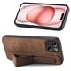 thumbnail image 1 of Funda Protectora con Correa para iPhone 15 Resistente a Golpes Marrón, 1 of 6