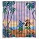 thumbnail image 1 of Cortina de ducha de cartón Lilo y Stitch, juego de cortina de baño con ganchos, tamaño 66 x 72 pulgadas, 1 of 3