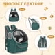thumbnail image 4 of Uxcell Mochila Portátil para Mascotas Pequeñas con Cubierta Transparente, Verde, 4 of 7