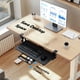thumbnail image 5 of Bandeja para teclado HUANUO, grande, para debajo del escritorio, con soporte en C, negra, 5 of 7