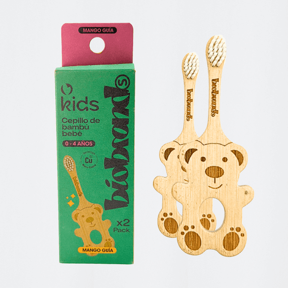 Duo Pack Cepillo Dental Bambú Bebé Biobrands
