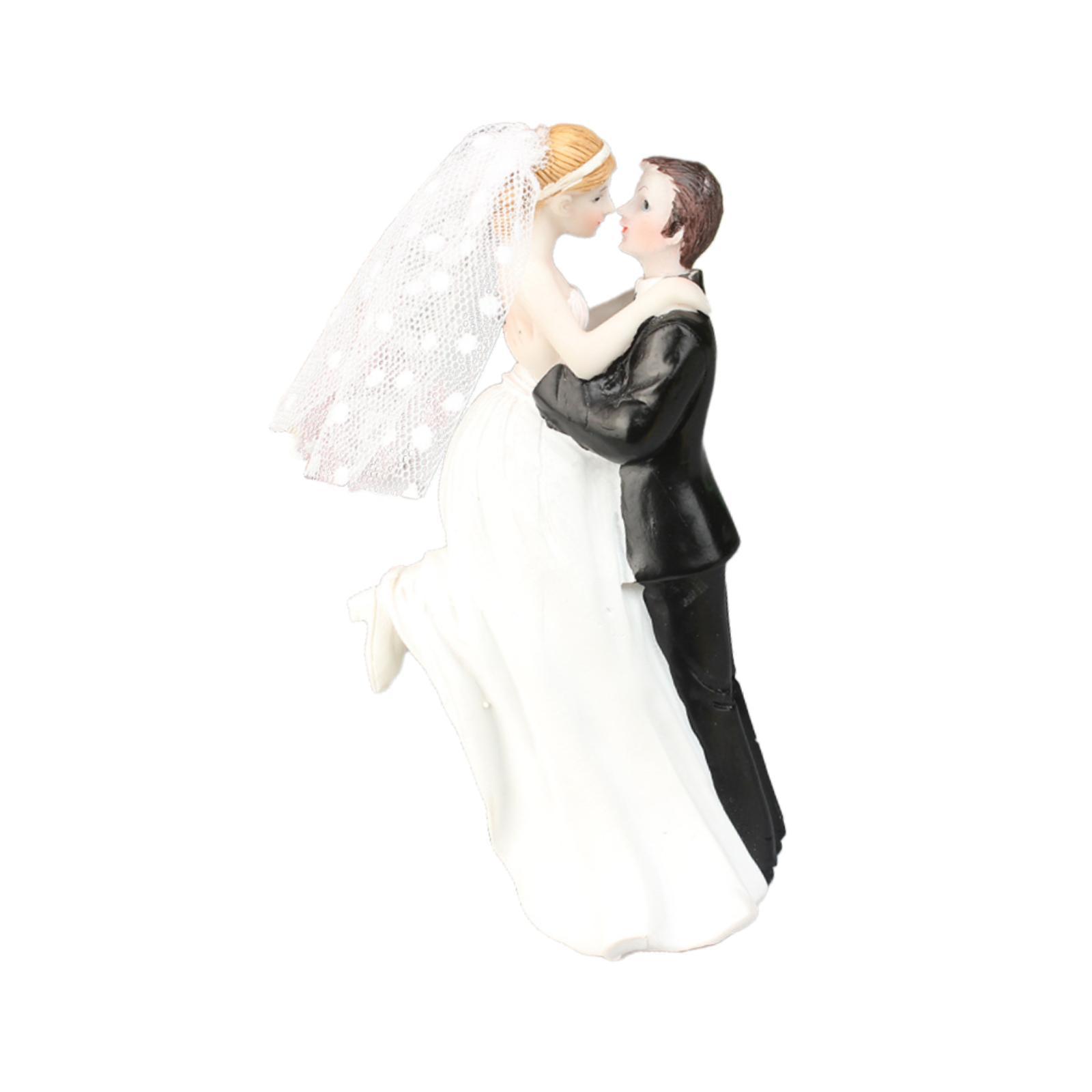 Magideal - Adorno Para Tarta De Boda, Estatua De Pareja, Escultura Pequeña, Muñeca Para Pastel De Boda, Mini Estatuilla, Decoración De Pastel Para Fiesta Del Día