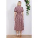 thumbnail image 2 of Vestido Verano Largo Mujer Floral Manga Corta 272, 2 of 3