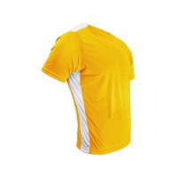 Snix - Polera De Futbol Infantil Arix Amarilla Franja Blanca