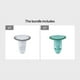 thumbnail image 1 of 1pc Silicone Floor Drain, Deodorant, Sewer Deodorant Cover, Anti-Odor And Insect-Proof, Suitable For Toilet, Toilet Plugging Cover, 1 of 5