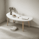 thumbnail image 3 of Mesa De Centro Ovalada 76x37x42 Cm Color Blanco, 3 of 3