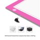 thumbnail image 5 of Caja de luz LitEnergy A4 ultra delgada USB rosa, 5 of 8