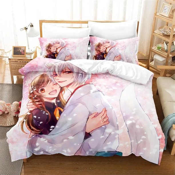 Kamisama Kiss TomoeBedding Set Boys Girls Duvet Cover Pillowcase Bed boys Adult