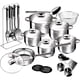 thumbnail image 2 of Bateria De Cocina 27 Pzs Gourmet Line Acero Inoxidable, 2 of 5