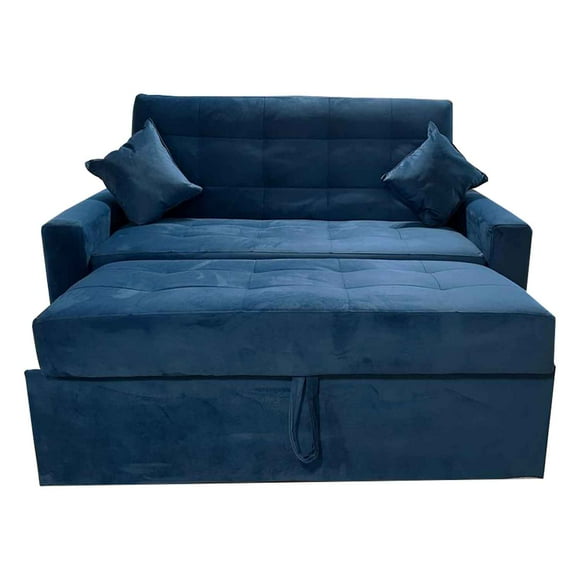 Sofa Cama HVM Cinema Azul Felpa