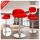 thumbnail image 2 of Sillas Taburete de Bar Modernas con Regulación de Altura rojo, 2 of 6