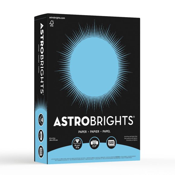 Papel Neenah Astrobrights Lunar Blue 22x28 cm 500 Hojas