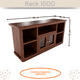 thumbnail image 2 of Rack Berlin 1500 Madera Nogal Vidrio, 2 of 3
