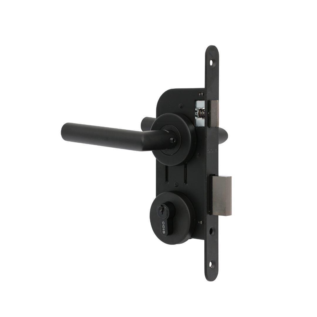Cerradura Embutir Odis 102 Dormitorio Manilla 2480 (45-50) - Negra