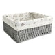 thumbnail image 4 of Multipurpose Rattan Storage Basket Decorative Baskets Clothing Cosmetics Sundries Container Handmade for Bedroom Bathroom Tabletop Office , gris medio A, 4 of 5