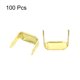thumbnail image 3 of Uxcell Grapas de Latón para Cuero, Sujetadores de Presillas de Cinturón de Dos Puntas Tono Dorado, 3 of 5