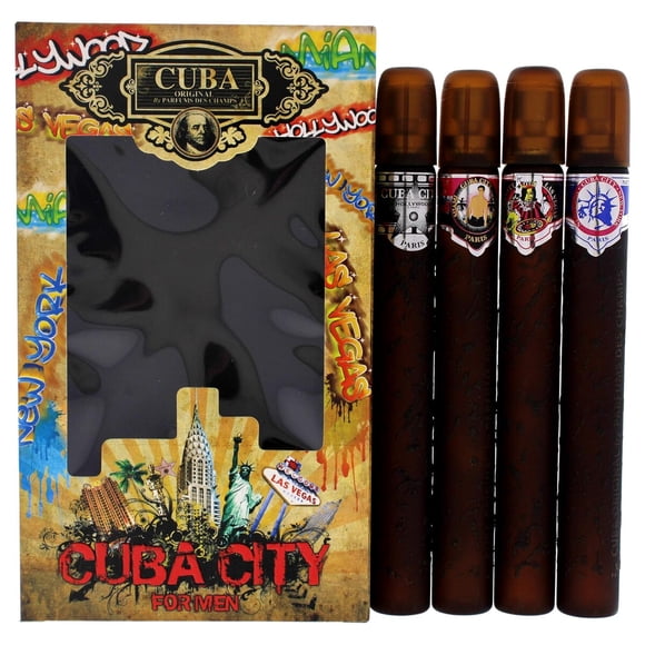 Set Perfume Cuba City 4 Piezas Hombre 35 ml Champs
