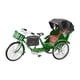 thumbnail image 1 of Modelo De Rickshaw De Aleación, Decoración Del Hogar Para Niños, Niñas, Adultos, Coleccionistas, Verde, Tres Ruedas, 1 of 5