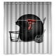thumbnail image 1 of Cortina de ducha Texas Tech Red Raiders, juego de cortina de baño con ganchos, tamaño 66 x 72 pulgadas, 1 of 3