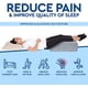 thumbnail image 2 of Almohada para elevar las piernas AllSett Health, espuma viscoelástica, gris, 2 of 7