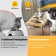 thumbnail image 4 of Tazones Elevados para Gato Lawfery con Soporte de Bambú Inclinados 15° - Set de 3, 4 of 7