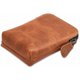 thumbnail image 3 of Estuche para cartas CestAntiQ 12 × 9 × 2 cm Cuero con cremallera color caqui, 3 of 6