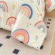 thumbnail image 4 of Lightwe-ight So-ft 3 Piece R-ainbow Comfort-er Set with 2 Pillo-w Covers Cartoon Lo-ve Hearts Suns -and Stars Bedding Set- for Girls Boy-s Kids Twin Dark Blue, 4 of 5
