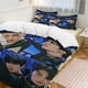 thumbnail image 2 of Stray Kids Bedding Set Duvet Cover Comfortable and Lightweight Cartoon Bedding 3 Piece Bed Set, 2 of 5