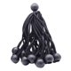 thumbnail image 4 of 10x Correa De Amarre De Lona Para Tienda De Campaña Con Cuerda Elástica Duradera Para Toldo, Color Negro, 4 of 5