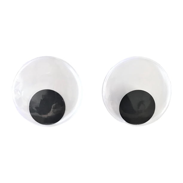Ojos saltones autoadhesivos negros con efecto 3D para decorar, ojos móviles, ojos adhesivos para refrigeradores, manualidades y fabricación de muñecas Diámetro 15cm