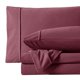 thumbnail image 5 of Sábanas de franela de la colección Sweet Home Warm Queen, color rojo burdeos, 5 of 5