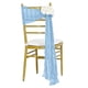thumbnail image 1 of Xiao Hua Correas Azules para Respaldo de Asiento -2 Piezas, Cinturón de Silla Preatado de 108.27 X 15.75 Pulgadas, Adecuado para Jardín Exterior, Boda, Playa, Ceremonia, Decoración de Silla de, 1 of 5