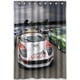 thumbnail image 1 of Cortina de ducha de superdeportivos de carreras de coches, juego de cortina de baño con ganchos, tamaño 48 x 72 pulgadas, 1 of 3