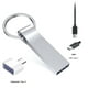 thumbnail image 3 of Pendrive Llavero 2tb + Adaptador Usb A Tipo C plateado 2 TB, 3 of 9