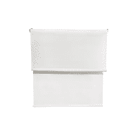 Genérico - Cortina Roller Blackout 2 Paños 160X240 Doble Visillo Blanco Sin Cenefa