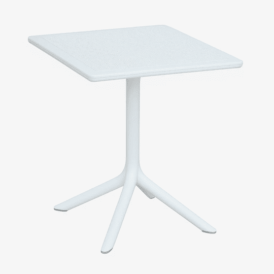 Klik Muebles - Mesa Restaurant 80x80 Polipropileno Terraza Exterior - Blanca