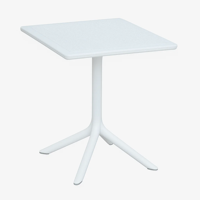 Klik Muebles - Mesa Restaurant 80X80 Polipropileno Terraza Exterior - Blanca