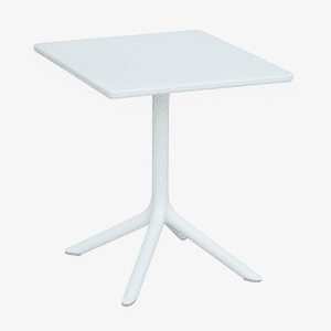 Klik Muebles - Mesa Restaurant 80X80 Polipropileno Terraza Exterior - Blanca