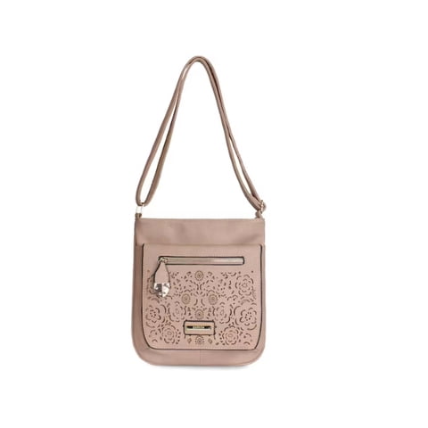 Carven - Bandolera Flower Rosado Claro